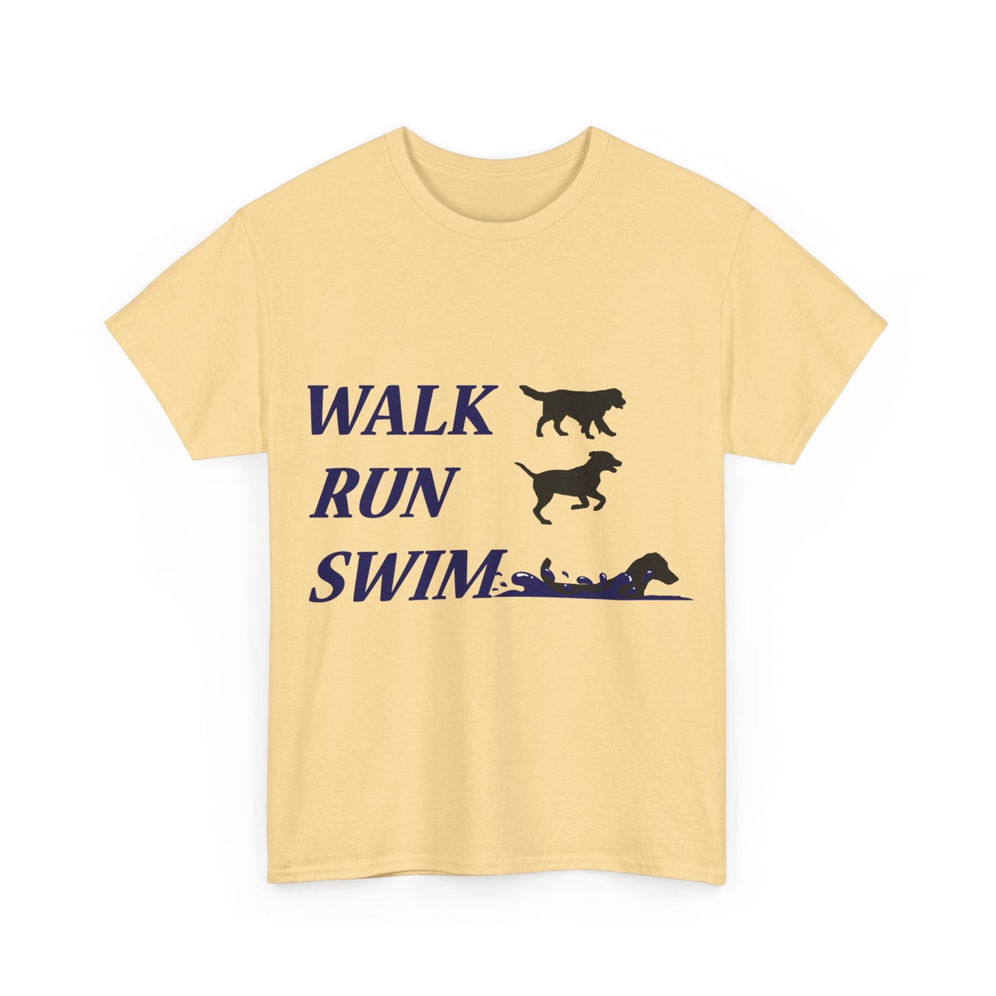 WALK RUN SWIM - Unisex Heavy Cotton Tee