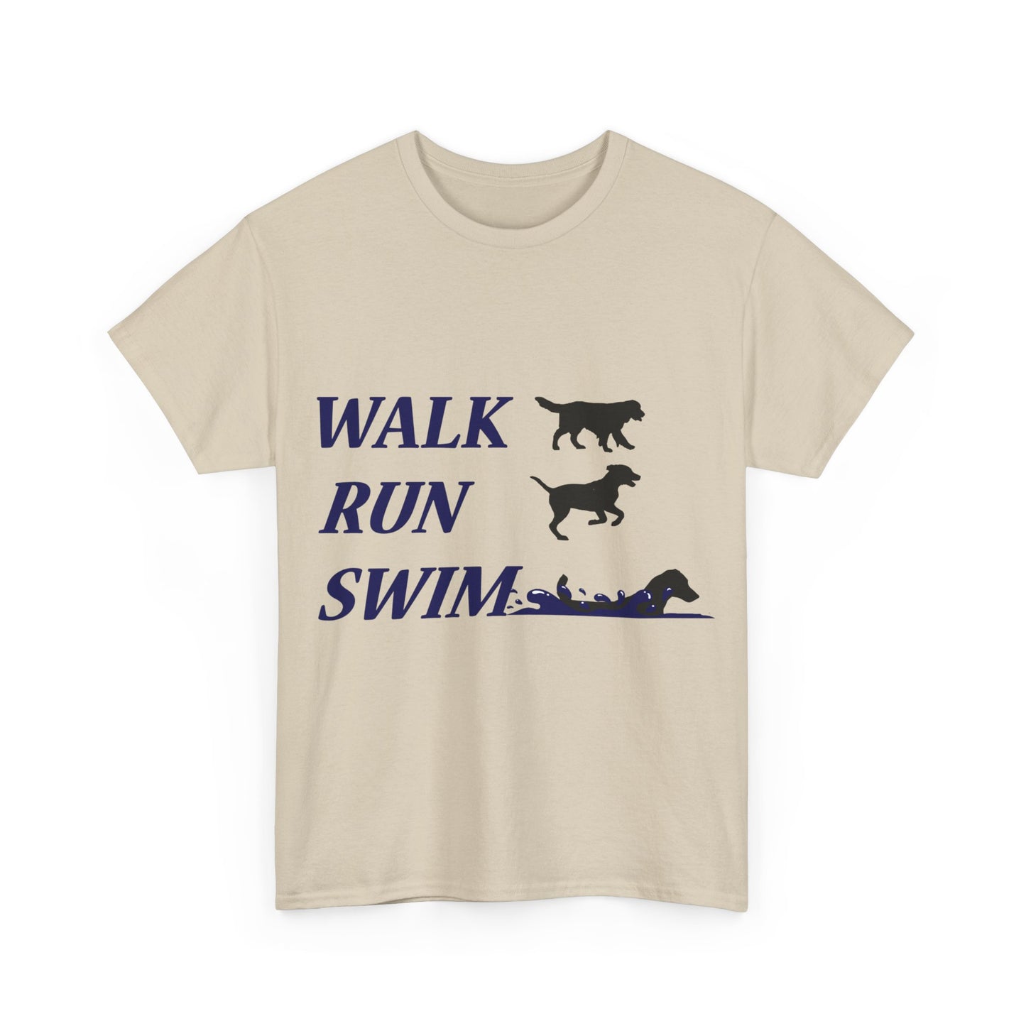 WALK RUN SWIM - Unisex Heavy Cotton Tee