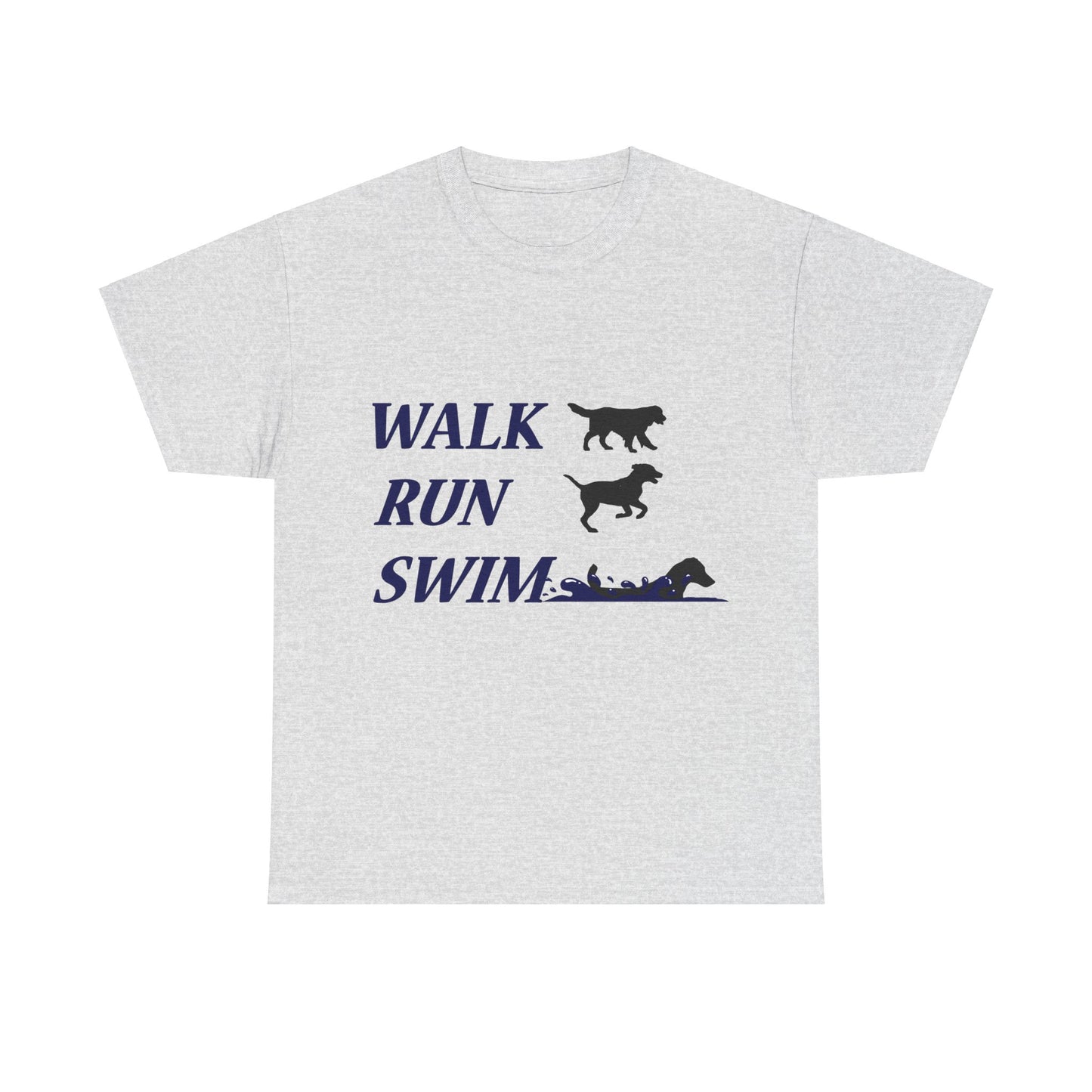 WALK RUN SWIM - Unisex Heavy Cotton Tee