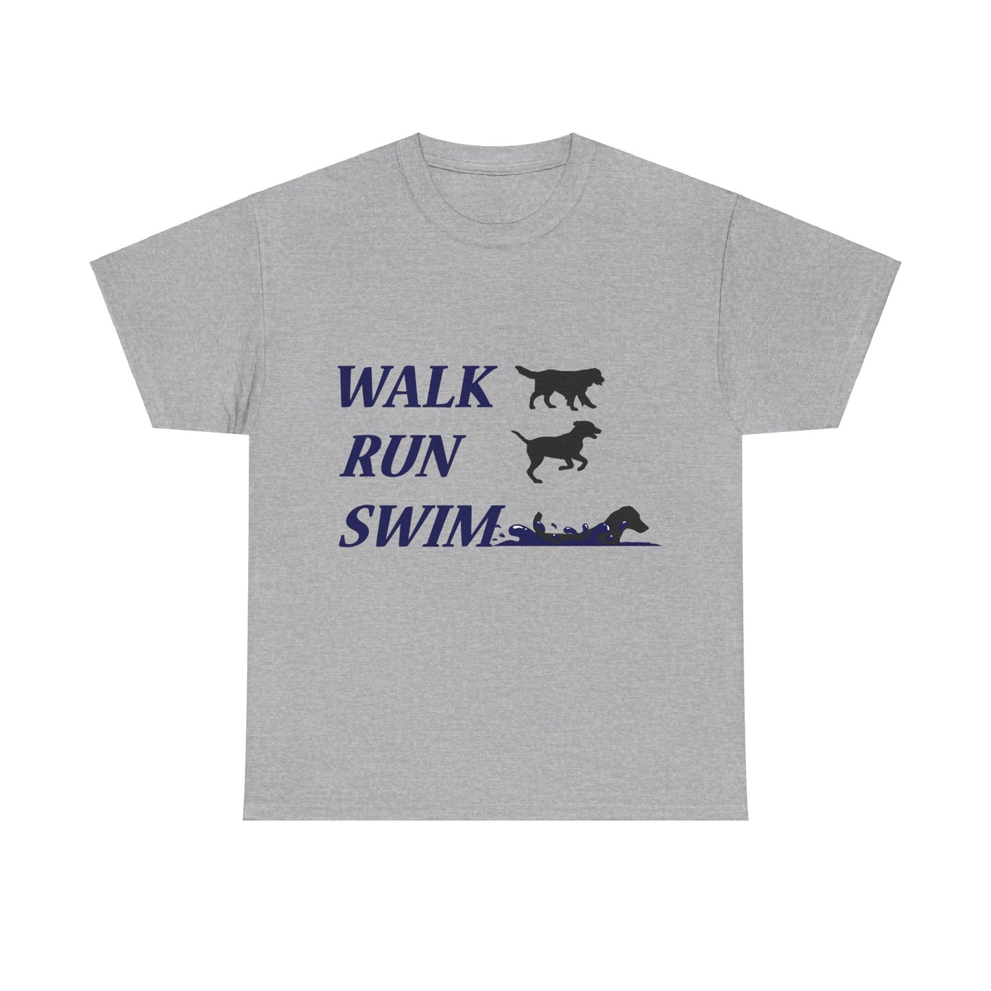 WALK RUN SWIM - Unisex Heavy Cotton Tee
