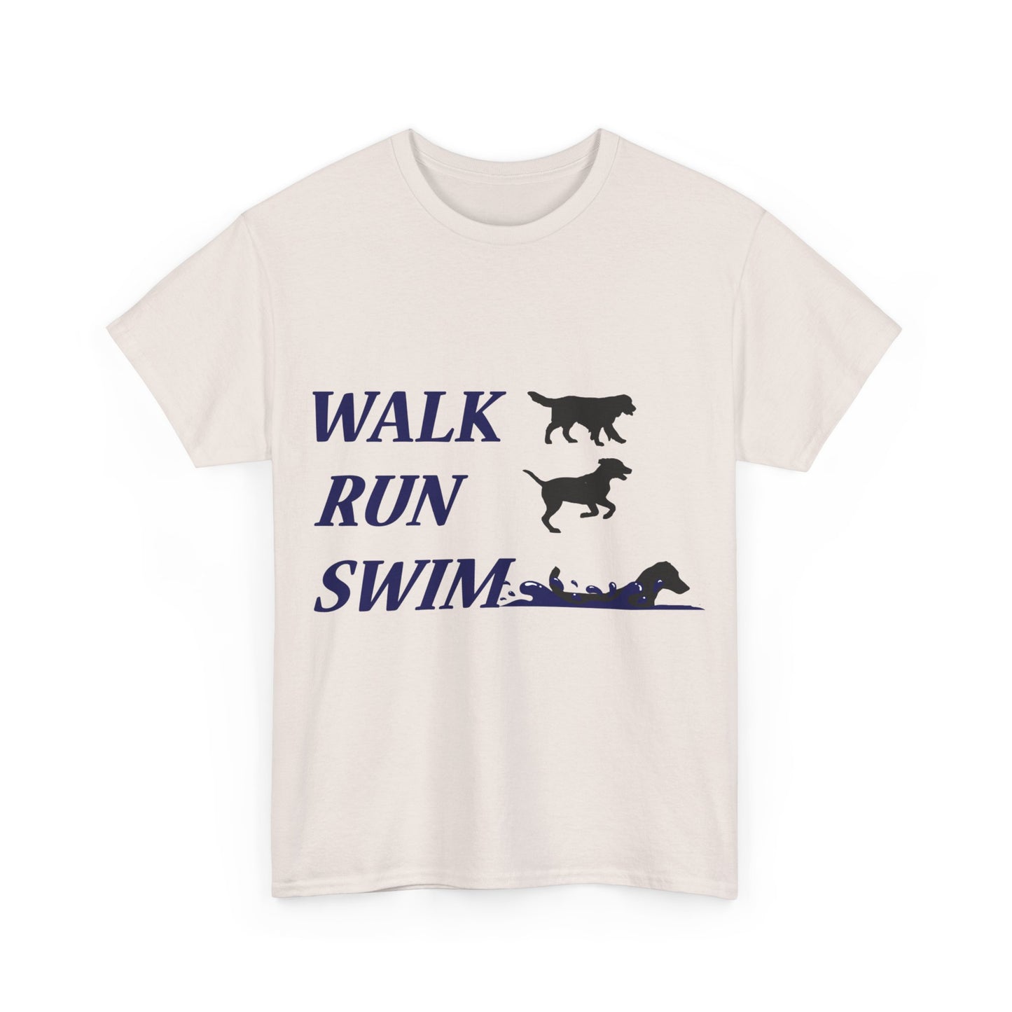 WALK RUN SWIM - Unisex Heavy Cotton Tee