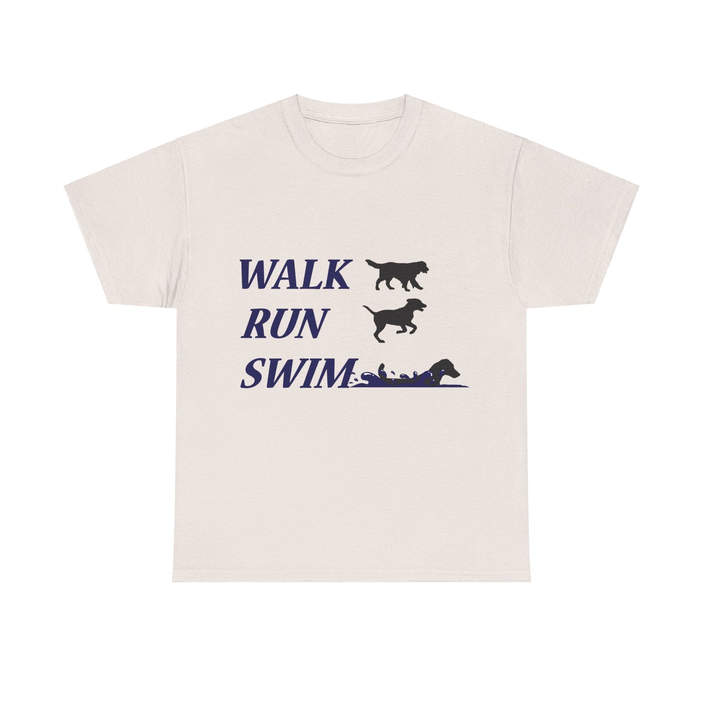 WALK RUN SWIM - Unisex Heavy Cotton Tee
