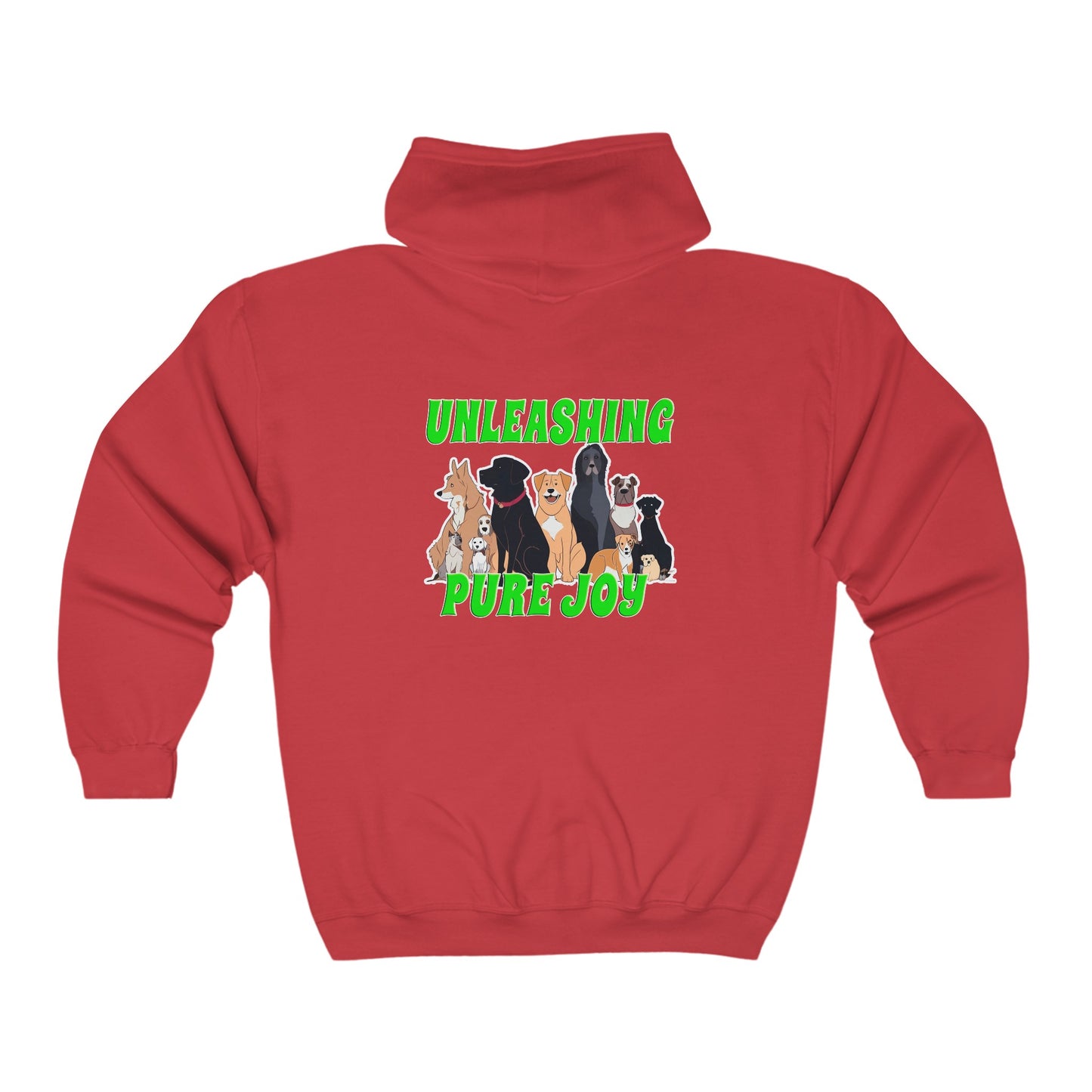 UNLEASHING PURE JOY - Unisex Heavy Blend™ Full Zip Hooded Sweatshirt