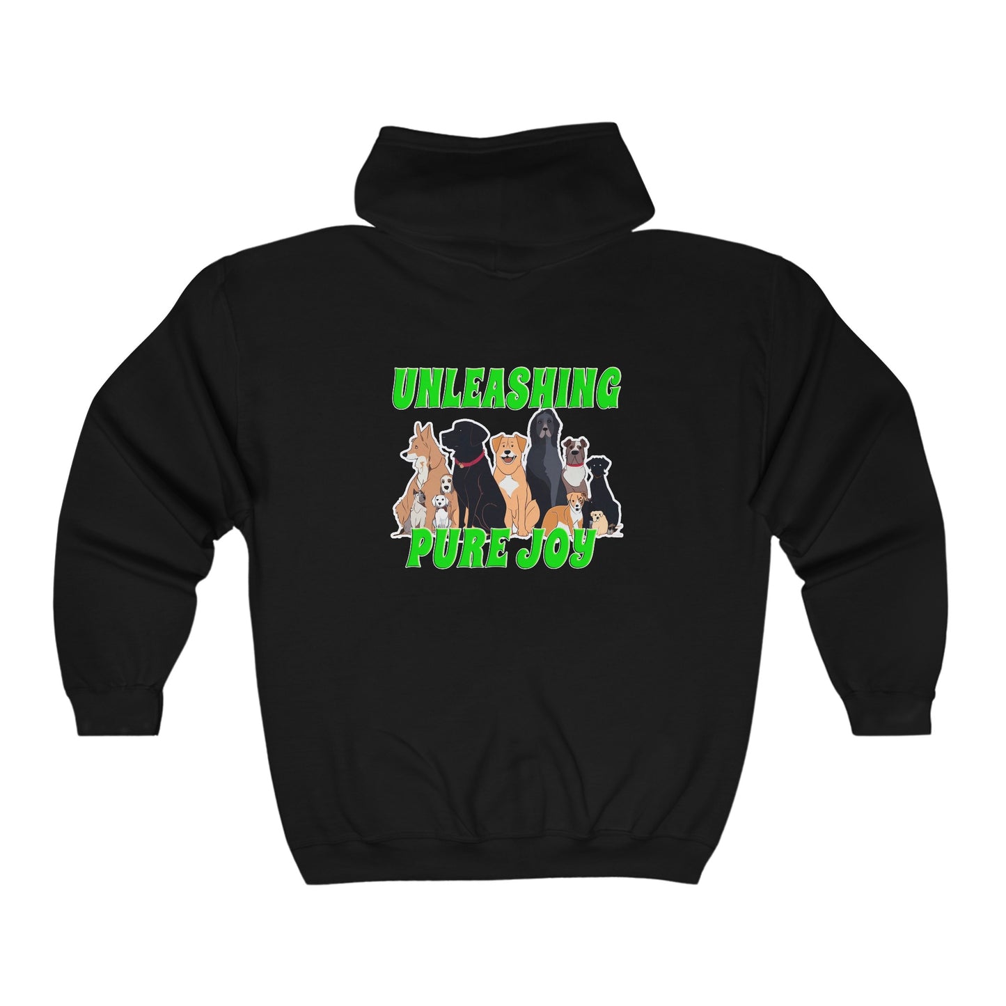 UNLEASHING PURE JOY - Unisex Heavy Blend™ Full Zip Hooded Sweatshirt