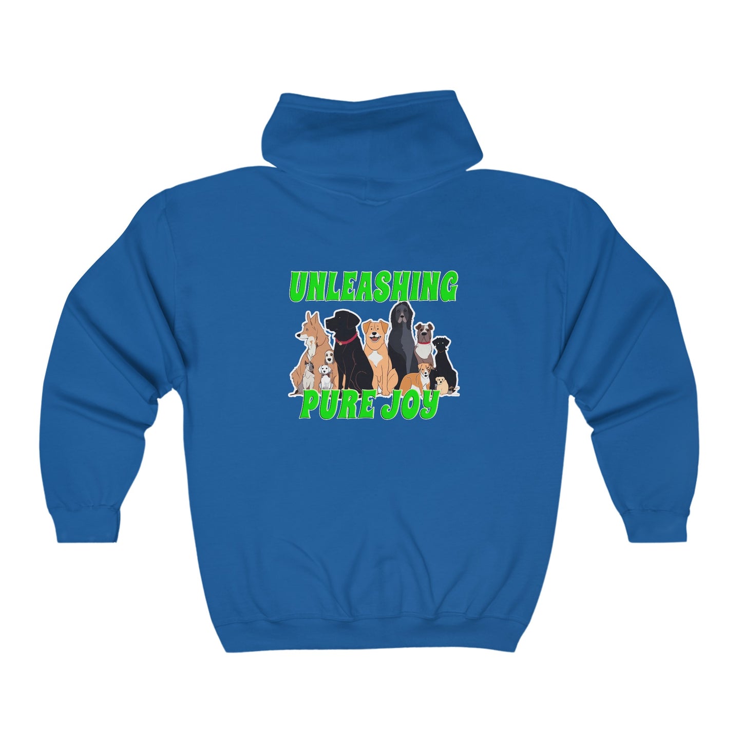 UNLEASHING PURE JOY - Unisex Heavy Blend™ Full Zip Hooded Sweatshirt