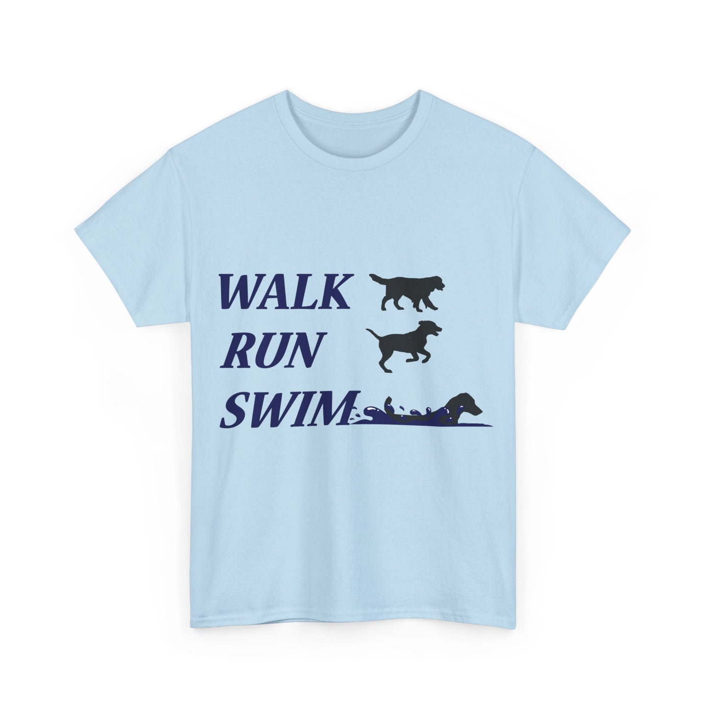 WALK RUN SWIM - Unisex Heavy Cotton Tee