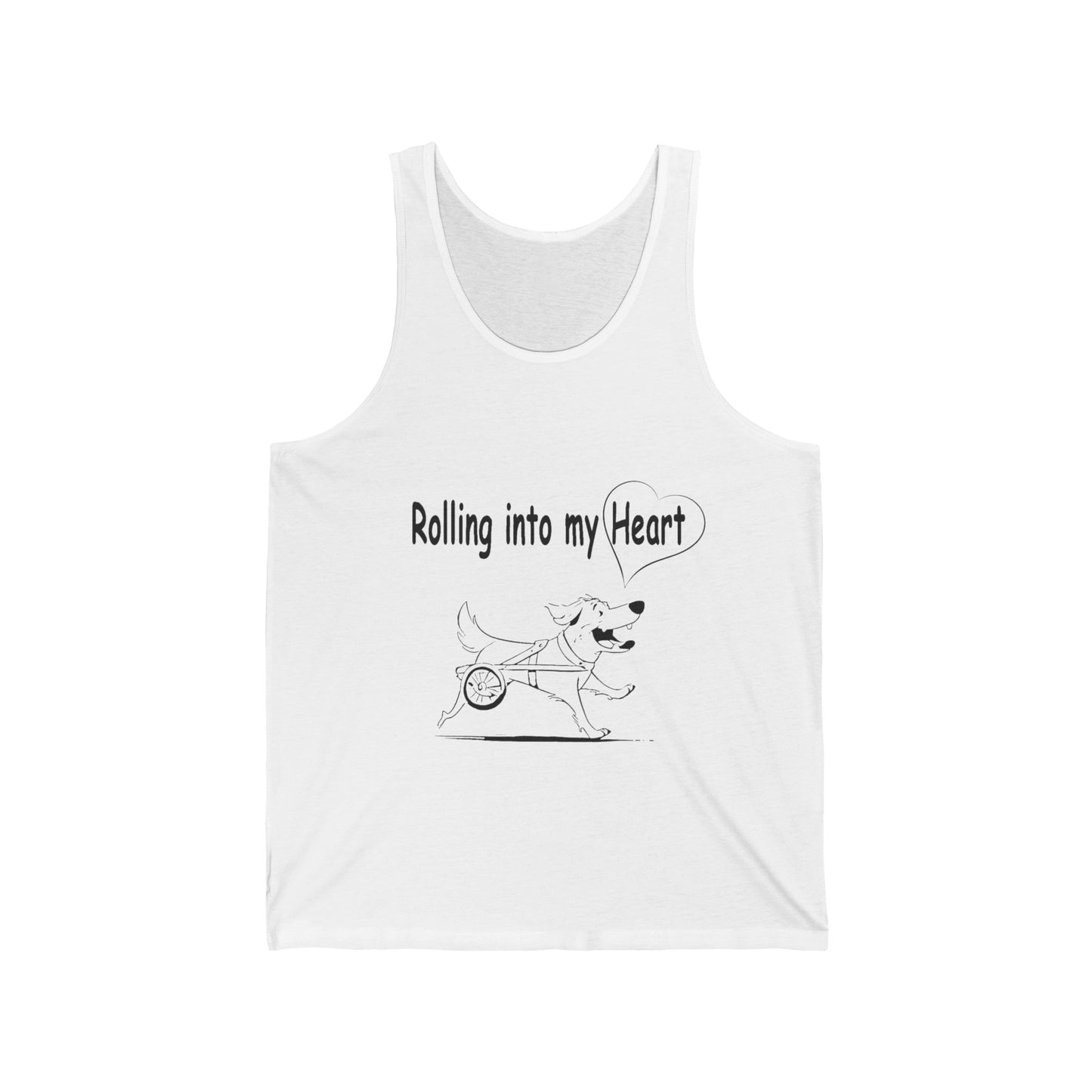 ROLLING INTO MY HEART - Unisex Jersey Tank