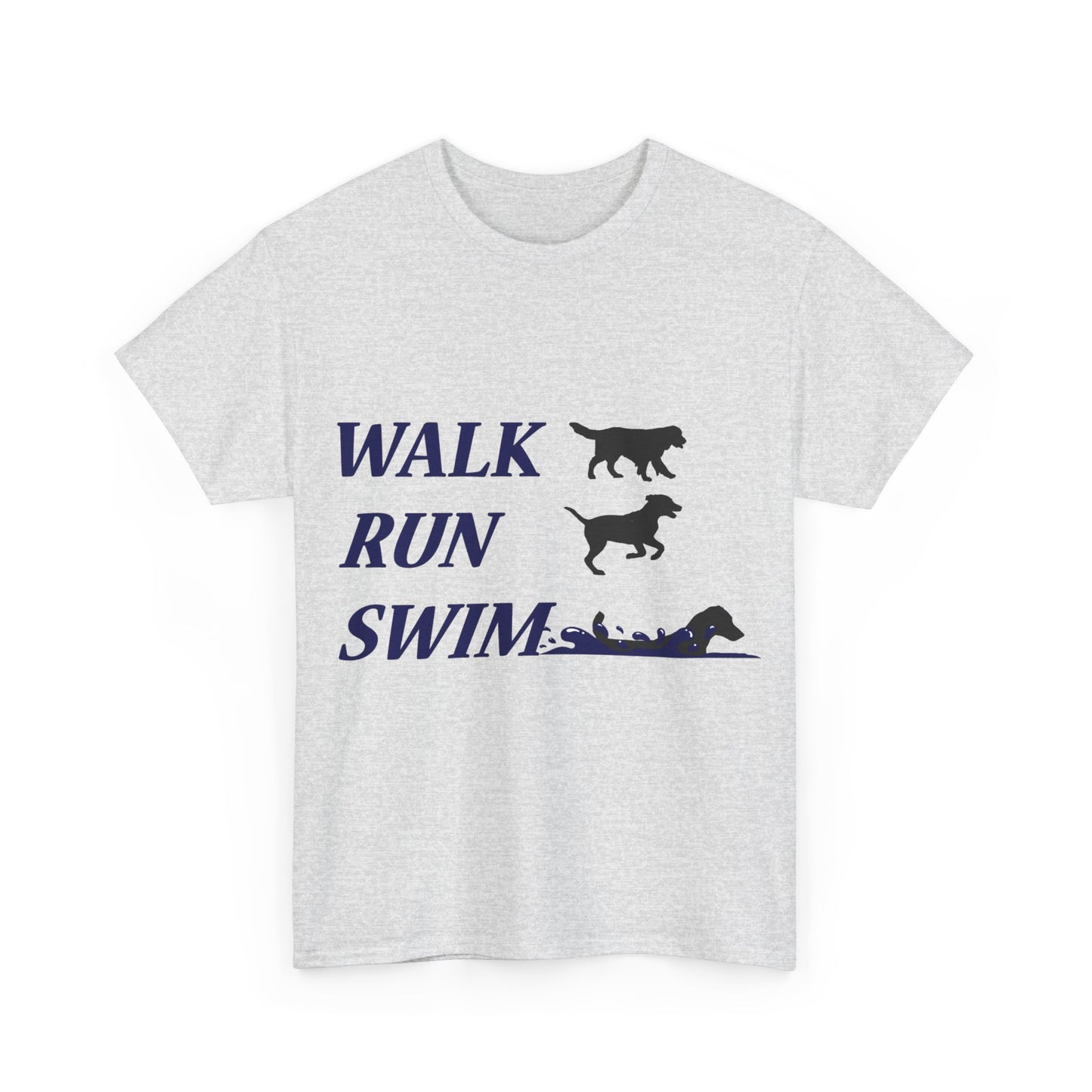 WALK RUN SWIM - Unisex Heavy Cotton Tee