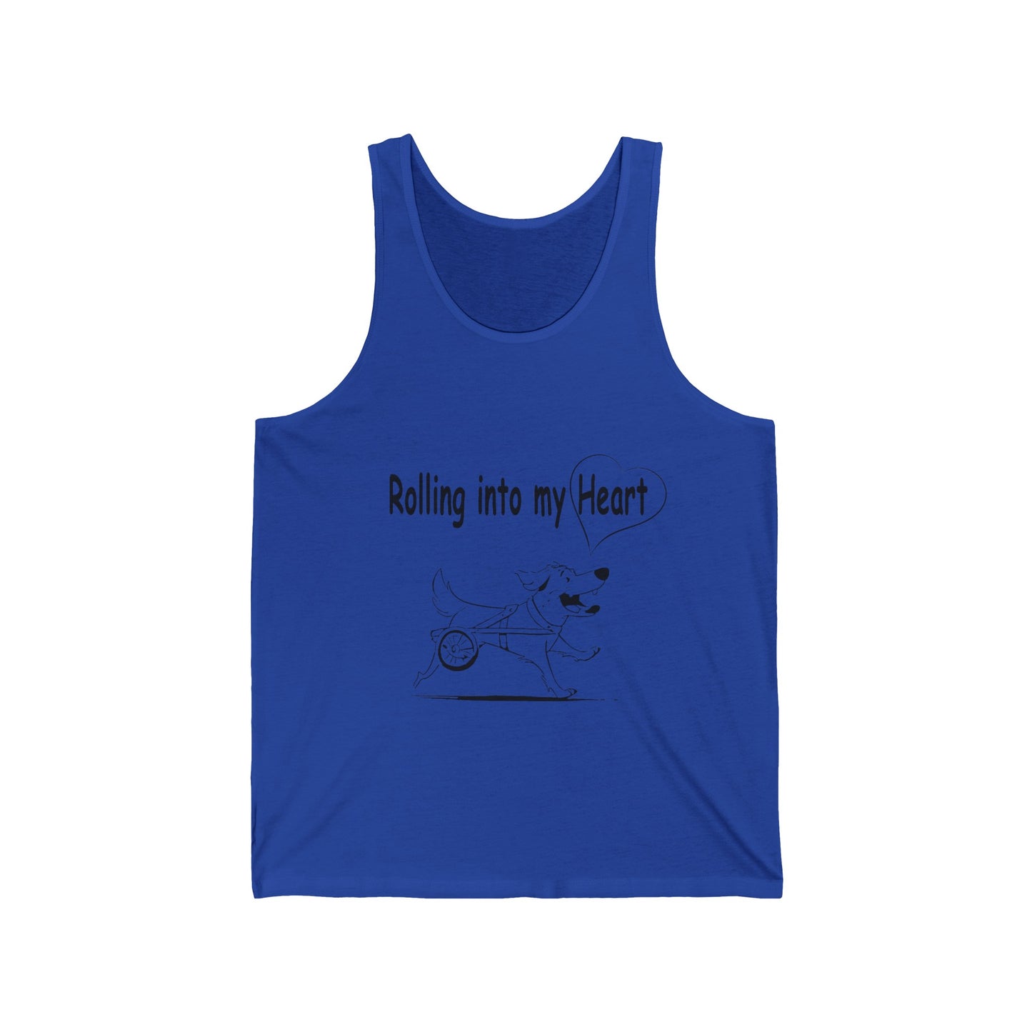 ROLLING INTO MY HEART - Unisex Jersey Tank