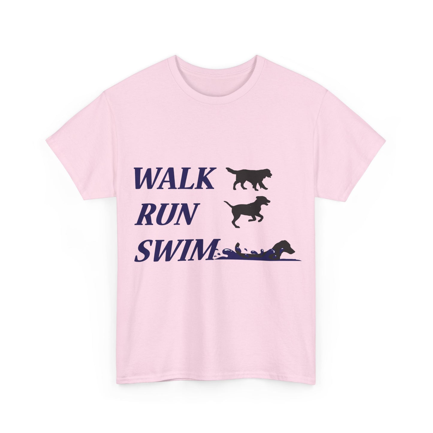 WALK RUN SWIM - Unisex Heavy Cotton Tee