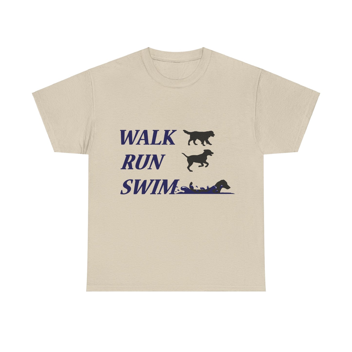 WALK RUN SWIM - Unisex Heavy Cotton Tee