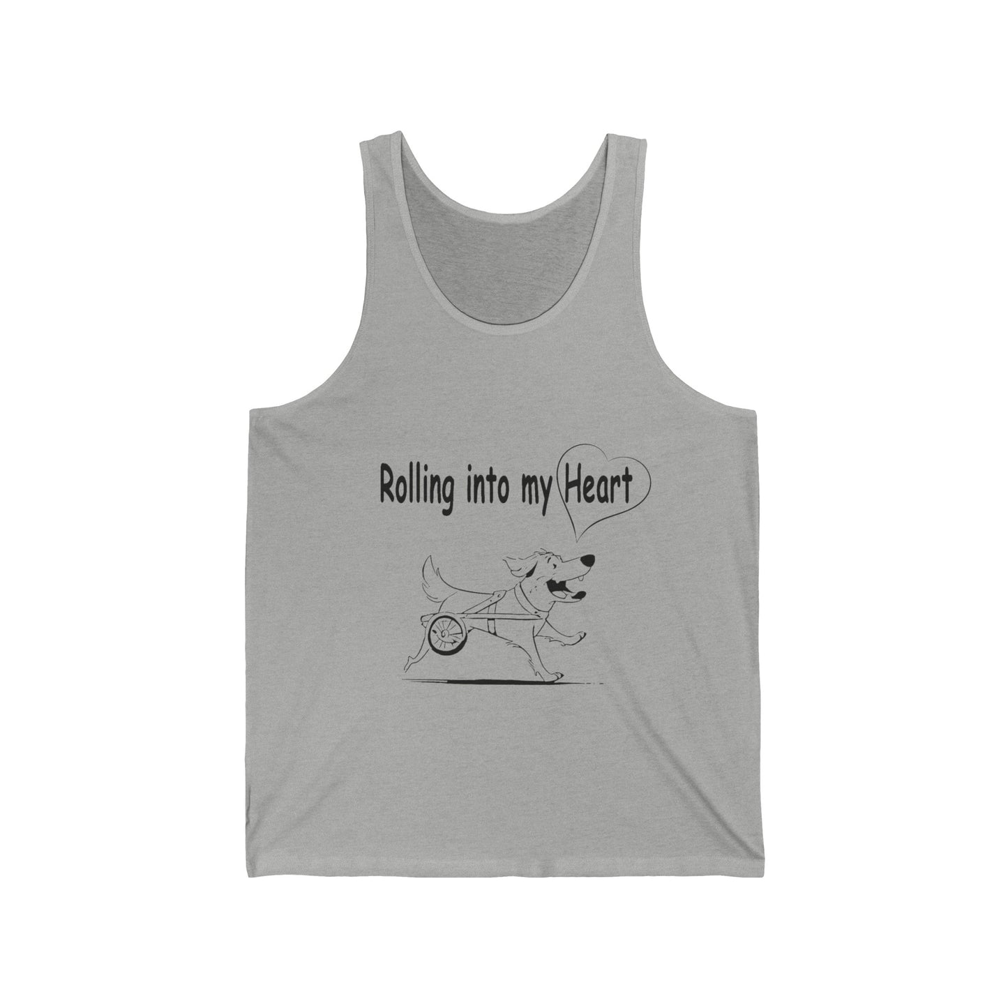ROLLING INTO MY HEART - Unisex Jersey Tank
