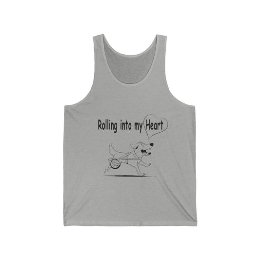 ROLLING INTO MY HEART - Unisex Jersey Tank