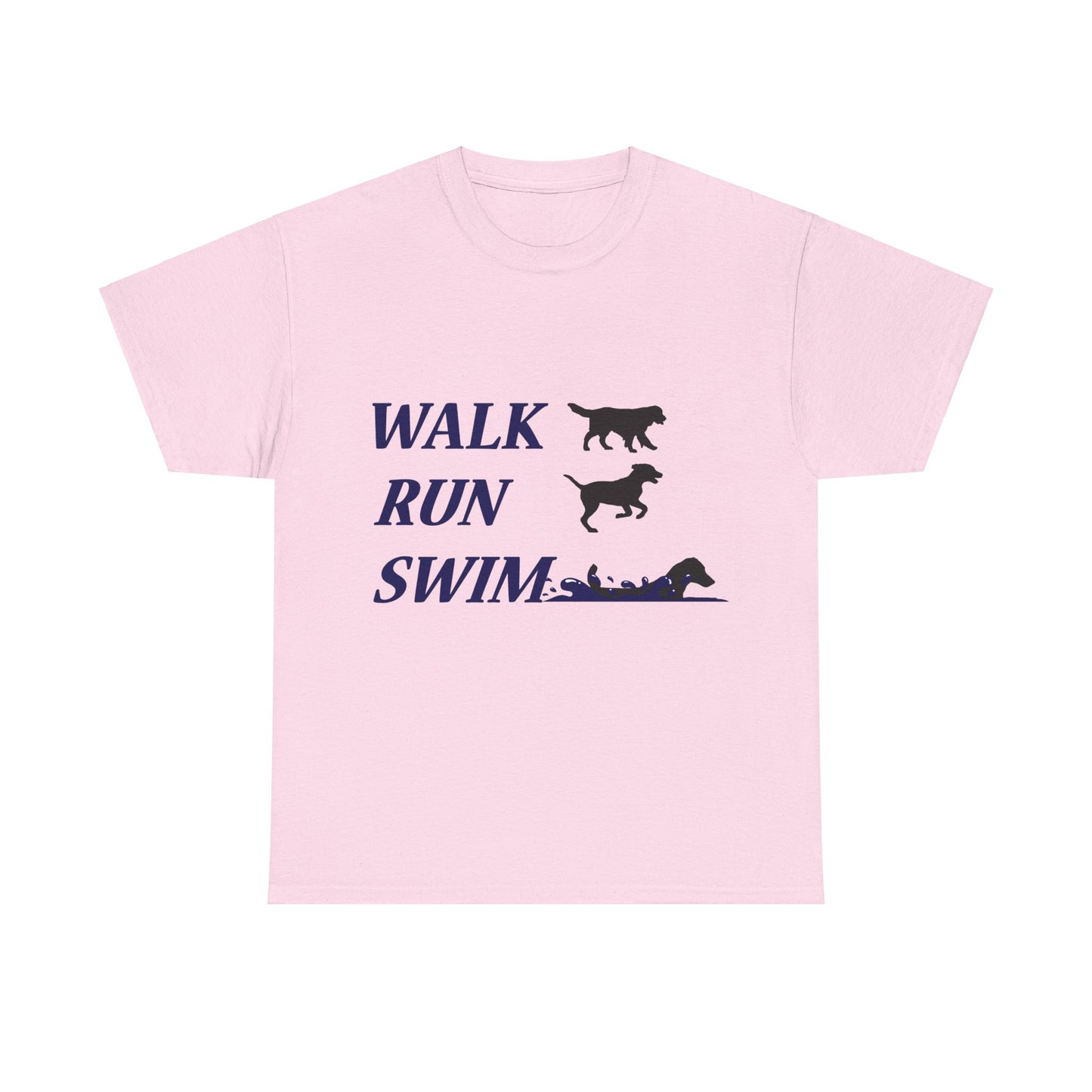 WALK RUN SWIM - Unisex Heavy Cotton Tee